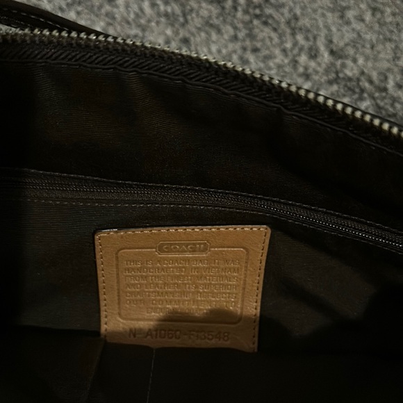 Coach Tan and Brown Signature Tote Bag - Picture 5 of 5